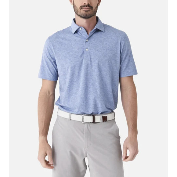johnnie-O Other - Johnnie-O Top Shelf Polo Shirt Maddox Blue Stretch Performance UPF Golf Men's XL